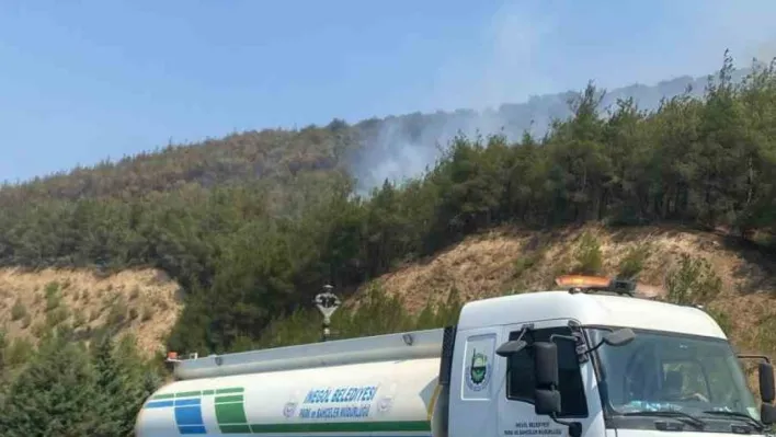 İnegöl Belediyesi, yangın bölgesine destek için harekete geçti