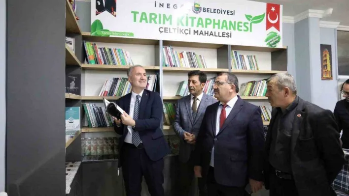 İnegöl'ün 2. tarım kütüphanesi açıldı