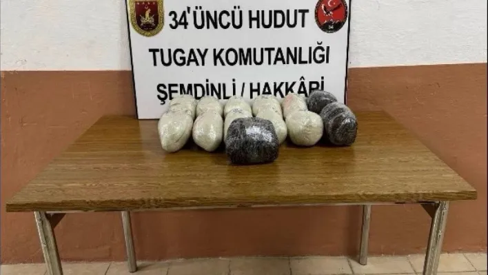 İran hudut hattında 14 bin 342 gram uyuşturucu madde ele geçirildi