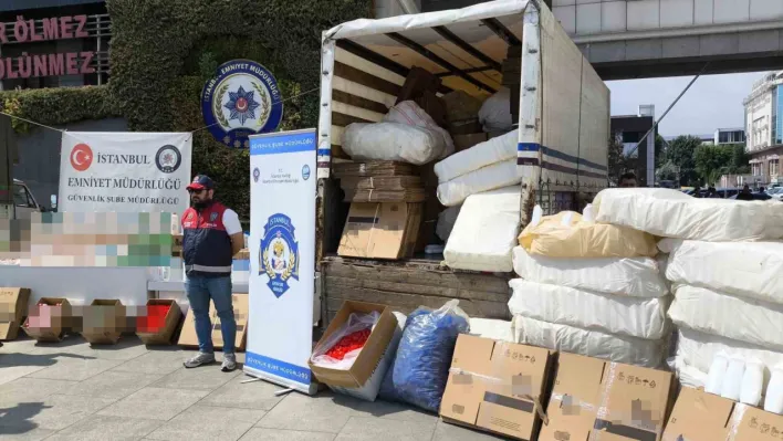 İstanbul'da 3 milyon liralık sahte kozmetik ve temizlik ürünü ele geçirildi