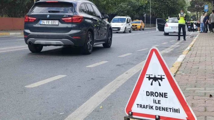 İstanbul'da dron destekli trafik denetimi