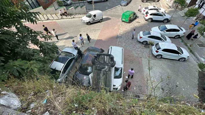 İstanbul'da feci kaza: Araç kullanmayı öğrenirken, pedalları karıştırdı 10 metreden aşağıya uçtu