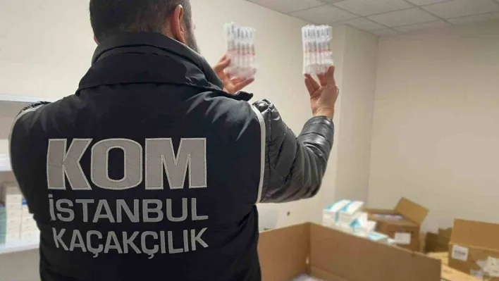 İstanbul'da kaçak ilaç operasyonu: 328 bin ilaç ele geçirildi