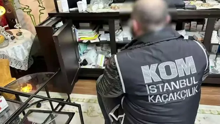 İstanbul'da kaçakçılık operasyonunda 400 milyon liralık ilaç ele geçirildi