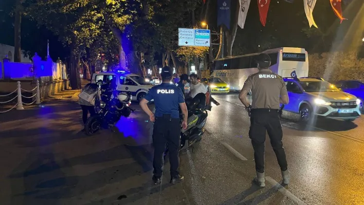 İstanbul'da motosiklet sürücülerine yönelik asayiş uygulaması yapıldı