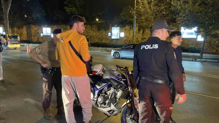 İstanbul'da motosiklet sürücülerine yönelik asayiş uygulaması