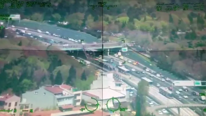 İstanbul'da polis helikopteri havadan kenti taradı