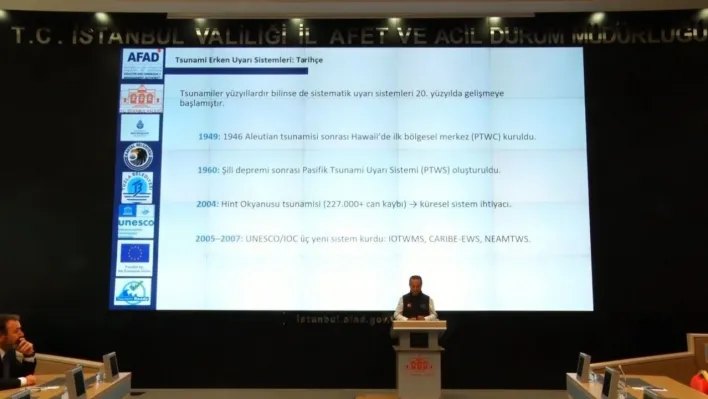 İstanbul'da tsunami erken uyarı ve tahliye planlama toplantısı yapıldı