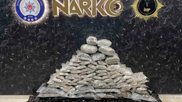 İstanbul'da uyuşturucu operasyonu: 90 kilo uyuşturucu ele geçirildi