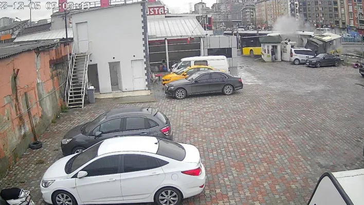 İstanbul'daki tramvay kazası güvenlik kamerasına yansıdı