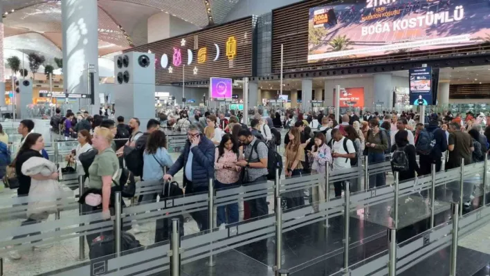 İstanbul Havalimanı'nda bayram tatili yoğunluğu