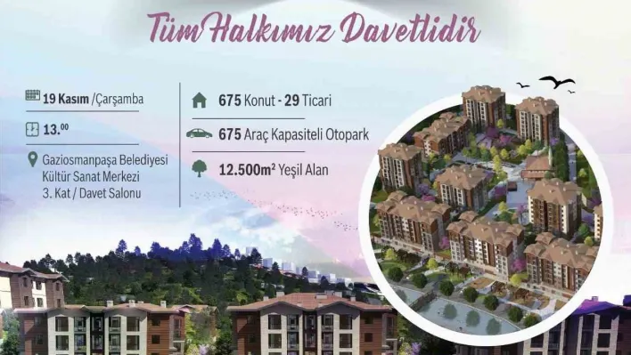 İstanbul Vadi Evleri 1. Kısım 2. Etap Kentsel Dönüşüm Projesi'nin kura çekimi düzenlenecek