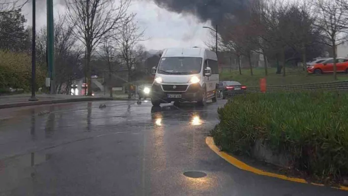 İTÜ Maslak kampüsü içerisinde yangın