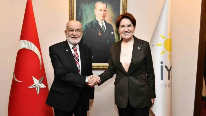 İYİ Parti lideri Akşener, Temel Karamollaoğlu'nu kabul etti