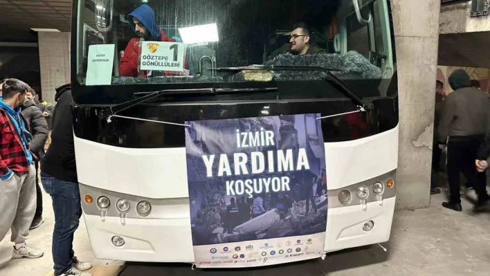 İzmir takımları, depremzedelere yardıma devam ediyor