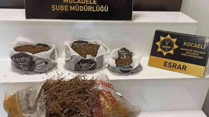 İzmit'te narkotik operasyonunda 3 kilo 500 gram esrar ele geçirildi