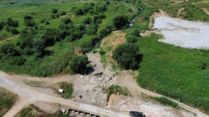 İznik'te kuraklık alarmı...Çakırca deresi kurudu, göl çekilmeye başladı