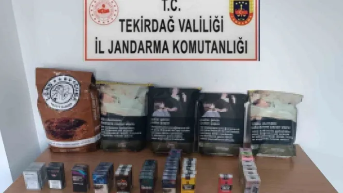 Jandarma Kapaklı'da kaçak tütün ürünleri ele geçirdi