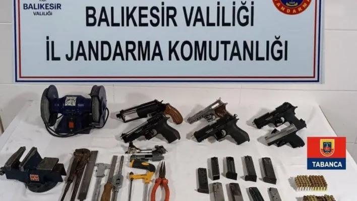 Jandarmadan kaçak silah imalatına operasyon