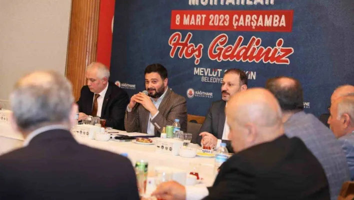 Kağıthane'de muhtarlarla afetlere kaşı alınan tedbirler konuşuldu