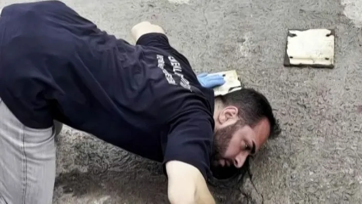 Kanala düşen yavru köpek için zamanla yarıştılar