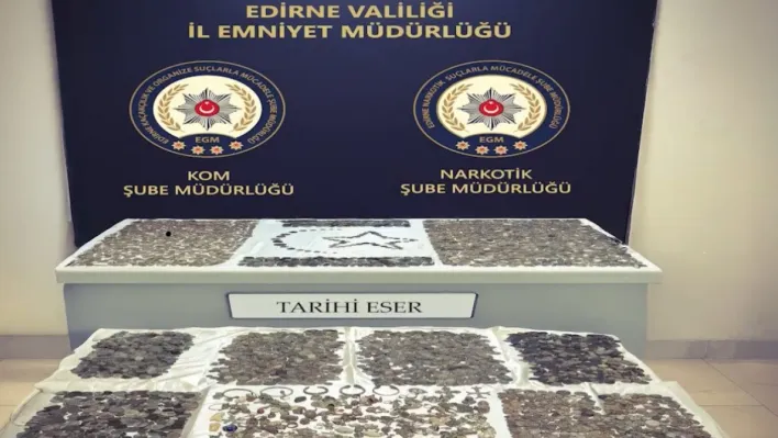 Kapıkule'de tarihi eser operasyonunda 12 bin 770 parça ele geçirildi
