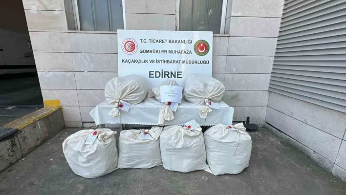 Kapıkule'de televizyon ünitesinde 49 kilo esrar ele geçirildi