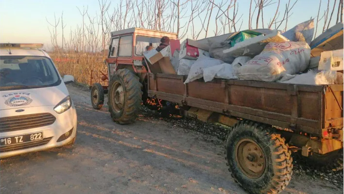 Karacabey'de kaçak moloz dökenlere geçit yok