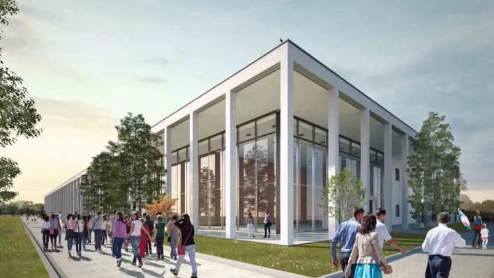 Karacabey Kültür Merkezi'nde inşaat hızlandı