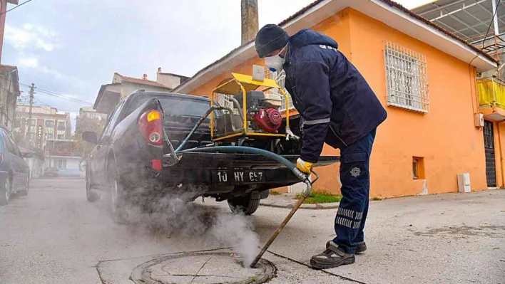 Karesi'de haşere ile mücadele sürüyor