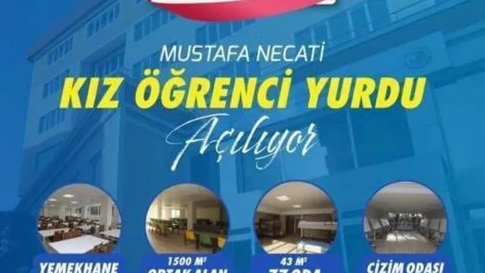 Kartal Belediyesi Mustafa Necati Yükseköğrenim Kız Öğrenci Yurdu'nun ön kayıtları başladı