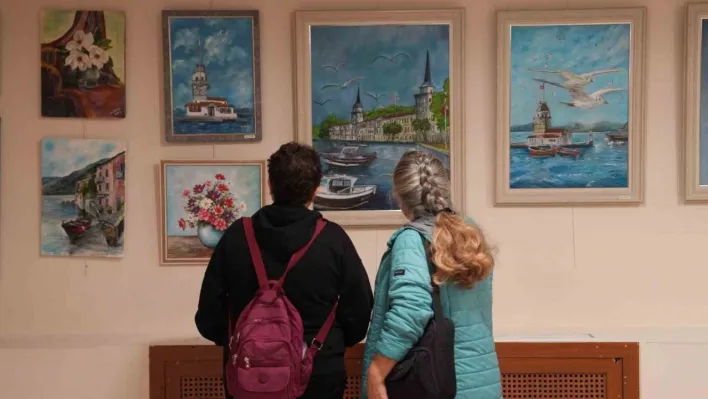 Kartal'da açılan 'Atölye No 10 Karma Yağlı Boya Resim Sergisi' ziyaretçilerini bekliyor