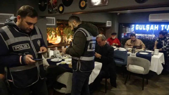 Kartal'da yılbaşı öncesi restoran ve eğlence mekanlarına denetim