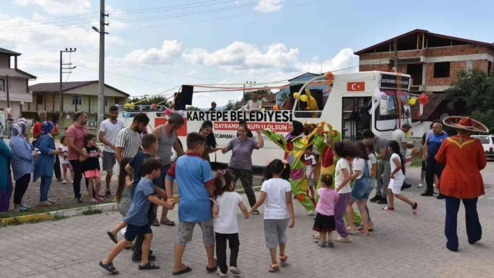 Kartepe'de Kurban Bayramı'nın coşkusunu minikler yaşadı