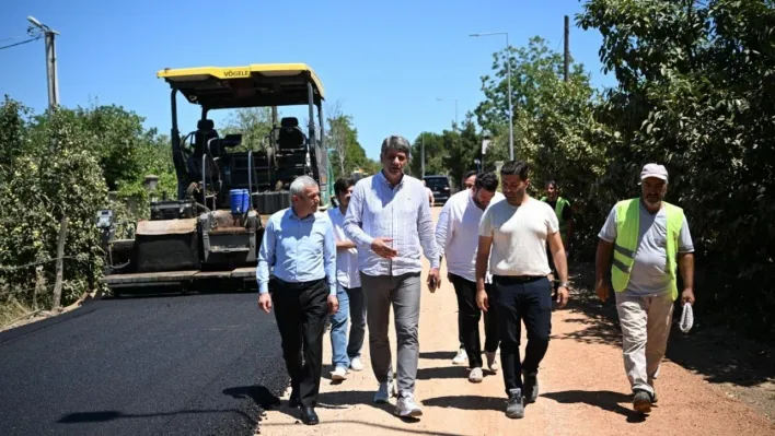 Kartepe'deki Mesudiye Caddesi asfaltlandı