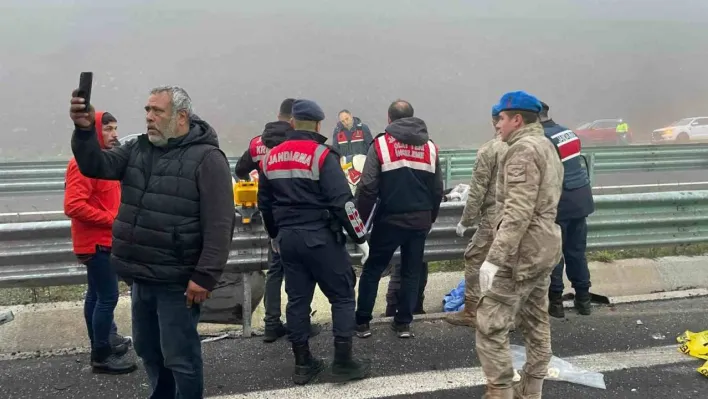 Katliam gibi kazada tutuklanan sürücü olay sonrasında böyle görüntülenmiş