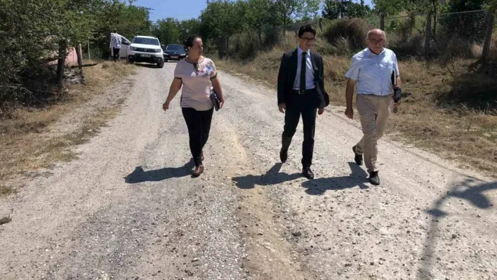 Kaymakam Bektaş köylerde yapılan çalışmaları yerinde inceledi