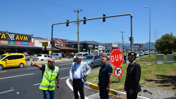 Kaymakam Odabaş bayram boyunca alınan trafik tedbirlerini yerinde denetledi