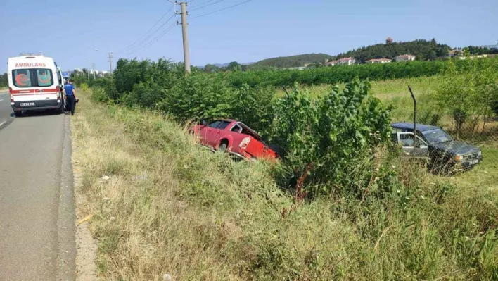 Keşan'da kontrolden çıkan kamyonet şarampole düştü: 1 yaralı