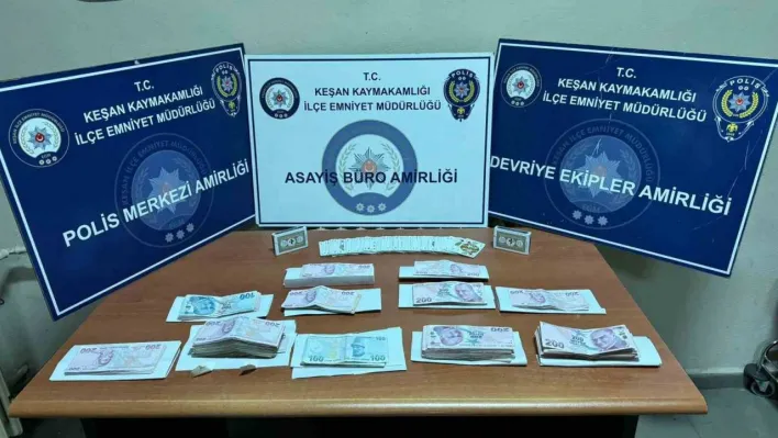 Keşan'da kumar oynadıkları belirlenen 11 kişiye 44 bin 605 TL ceza kesildi