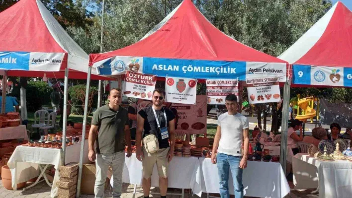 Kınık çömlekleri İzmir'deki festivalde yerini aldı