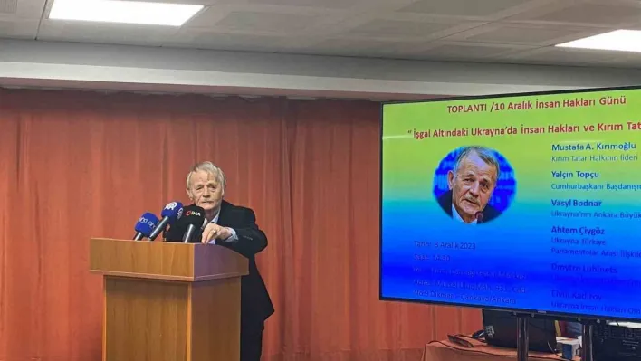 Kırım Türkleri Kültür ve Yardımlaşma Derneği'nden 'İşgal Altındaki Ukrayna'da Kırım Tatarları' toplantısı