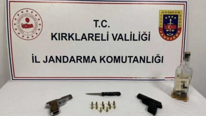 Kırklareli'de uyuşturucu operasyonu: Tabanca ve uyuşturucu ele geçirildi