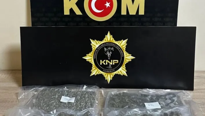 Kırklareli'nde 1 kilo 170 gram skunk ele geçirildi