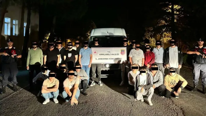Kırklareli'nde 186 düzensiz göçmen yakalandı