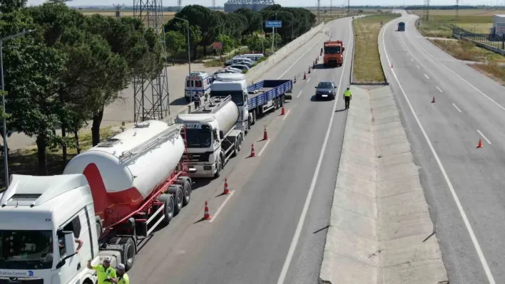 Kırklareli'nde 3 bin 306 araç denetlendi: 30 araç trafikten men edildi