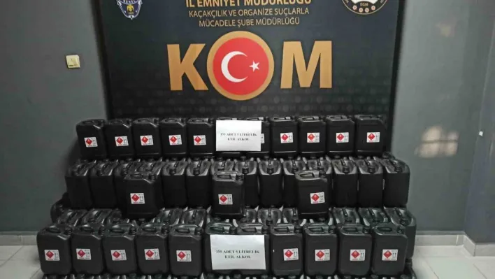 Kırklareli'nde 775 litre etil alkol ele geçirildi