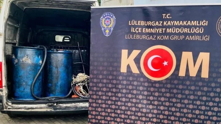 Kırklareli'nde akaryakıt kaçakçılığı yaptığı iddia edilen 2 şüpheli yakalandı