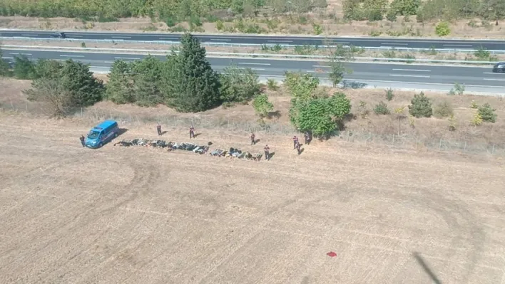 Kırklareli'nde helikopter destekli kaçak göçmen operasyonu