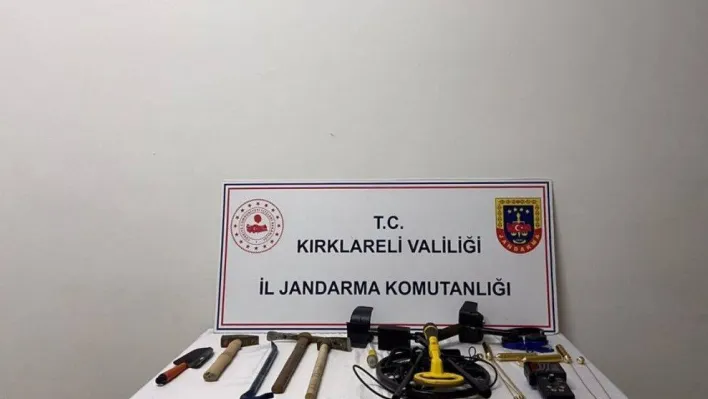 Kırklareli'nde kaçak kazı yapan şüpheliler suçüstü yakalandı
